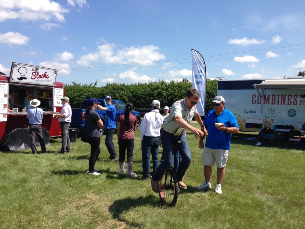 Tom Wolf not explained how to get the most out of your spray operations - he also taught attendees how to ride a unicycle