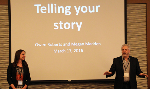 ACPC's Communications Coordinator Megan Madden joined Owen Roberts from the University of Guelph to help the Canola Leaders understand how to tell their story to the media