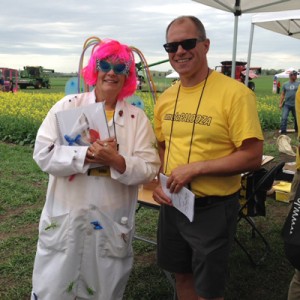 The bug lady and the canola chair