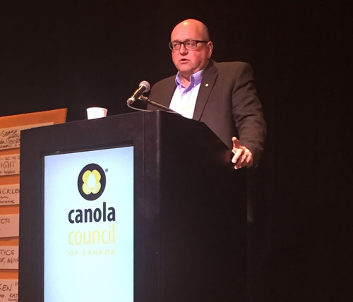 ward Toma at Canola Discovery Forum